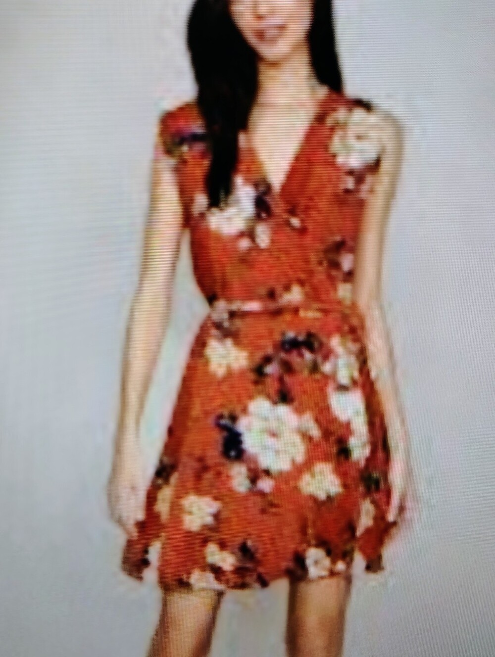Anthropologie Yumi Kim Honey Rose Rust SOHO Silk Wrap Floral Mini Dress Size M
